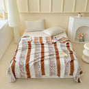 Axyaa Soft Plush Jacquard Blanket - Multifunctional Bed Sofa Cover - 150*200cm