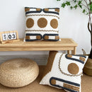 Tufted Macrame Cushion Cover, Turkish Boho Pillow Case for Home Decor by Axyaa