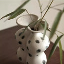 Axyaa Chinese Retro Hand-Painted Ceramic Vase Flower Pot Home Decor Accessories
