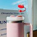 Axyaa Silicone Cap for Stanley Cup 40oz, Sausage Lips Design, Heat Resistant, Large Diameter