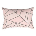 Axyaa Pink Geometric Stripes Pillow Cover for Home Decor and Living Room
