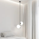 Axyaa Nordic Glass Ball LED Chandelier | Modern Bedside Indoor Lighting