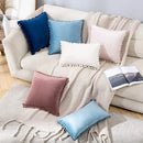 Axyaa Nordic Velvet Pillowcase with Pompoms Edge - Soft Cushion Cover for Home Decor