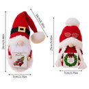 Axyaa Knitted Hat Doll with Fur Ball Ornament Doll for Christmas Decor