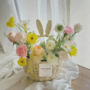 Wicker Basket Organizer by Axyaa: Stylish Storage for Home Decor, Picnics & Plants