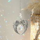 Axyaa Angel Wings Crystal Suncatcher Prism - Rainbow Maker Window Garden Car Decor