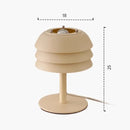 Axyaa Medieval Cream Table Lamp LED E27 for Bedroom Kitchen Living Room.