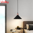 Axyaa Wrought Iron Pendant Lights: Modern Loft Bar LED Chandelier for Home Decor