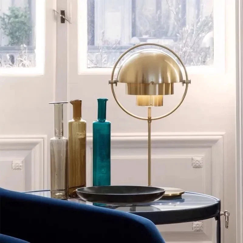 Axyaa Modern Black Gold Floor Lamp for Home Decor & Living Room