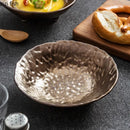Rusty Glazed Ceramic Dessert Bowl Set by Axyaa