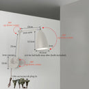 Axyaa Swing Arm LED Wall Light - Nordic Minimalism Bedroom Living Room Lampara Pared