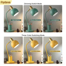 Axyaa Korean Style Desk Lamp with Pen Holder, Dimmable and Eye Protection