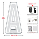 Axyaa Neon Baby Letter Light Sign with Dimmable Base - ABC English Alphabet