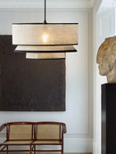 Axyaa Fabric Ceiling Pendant Lamps Modern Bedroom Chandelier