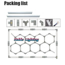 Axyaa Hexagon Garage Lamp: Customizable Led Tube Ceiling Lighting for Auto Repair
