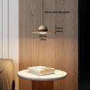 Modern Wood Hat LED Pendant Light by Axyaa for Kitchen Island, Bedroom, Coffee Decoration
