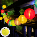 Axyaa Solar Lantern String Lights: Waterproof Fairy Garden Decor for Christmas Wedding Party