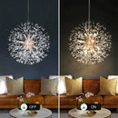 Axyaa Crystal Ceiling Chandelier: 3 Color Dimming LED Pendant Light for Bedroom & Living Room