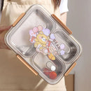 Axyaa Stainless Steel Bento Lunchbox with Compartments for Adults and Kids