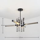 Axyaa Glass Tube Pendant Light for Home LED in Minimalist Design