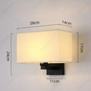 Axyaa LED Fabric Lampshade Aluminum Base Wall Lamp for Home Living Room & Bedroom