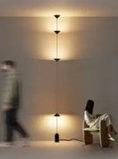 Axyaa Cone Design Decorative Hanging Cable Floor Lamp for Modern Minimalist Living Room