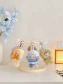 Axyaa Acrylic Blind Box Display Stand for POPMART Plush Dolls Pendant Rotation Cabinet