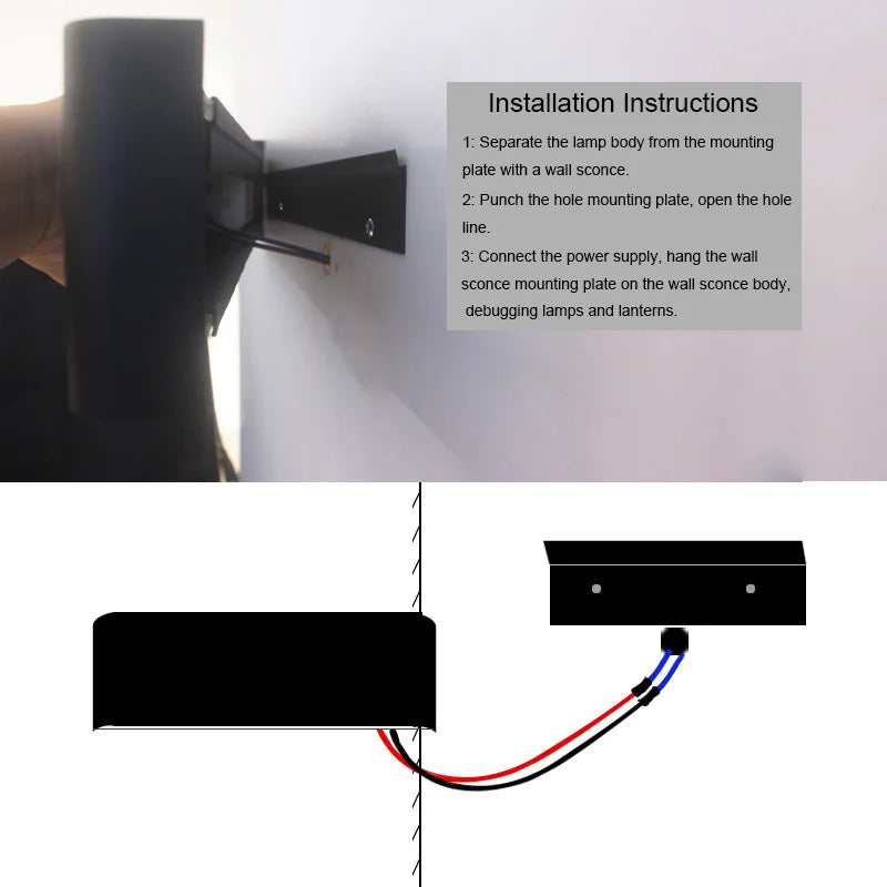 Axyaa 16W Remote Control Dimming LED Wall Light Modern Indoor Wall Lamp