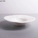 Axya Ceramic Pasta Plate Straw Hat Shape Restaurant Serving Dish