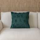 Axyaa Rabbit Fur Christmas Pillow Cover: Quilted & Embroidered Decorative Cushion