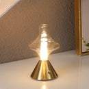 Axyaa Rechargeable Table Lamp Lantern - Nordic Design, Warm White Light