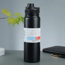 Axyaa 24H Insulated Stainless Steel Water Bottle with Handle, BPA-Free Sports Thermos