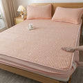 Axyaa Ultrasonic Waterproof Mattress Protector Embroidered Fitted Sheet