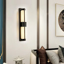 Axyaa Modern Chinese Style Marble Wall Lamp LED Light for Bedroom Living Room