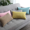 Axyaa Corduroy Rectangular Cushion Cover 30x50 for Stylish Living Room Decor