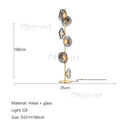 Axyaa Modern LED Glass Floor Lamp for Living Room Hotel Home Decor