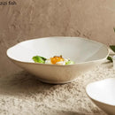Axyaa Ceramic Irregular Edge Bowl Set - Creative Specialty Tableware