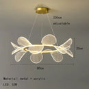 Axyaa Nordic Acrylic Petal Chandelier | Modern Home Decor Lighting