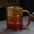 Axyaa Oil Drum Ceramic Coffee Cup Set - Large 600ML Capacity Home Decor