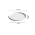 Axyaa Ceramic Dinner Plate Set - Round Tableware for Main Dishes, Steak, Sushi, and Desserts