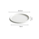 Axyaa Ceramic Dinner Plate Set - Round Tableware for Main Dishes, Steak, Sushi, and Desserts