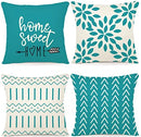 Axyaa Soft Linen Cushion Cover 45x45cm Multi-color for Living Room Sofa