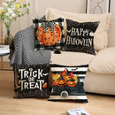 Axyaa Halloween Linen Pillow Cover: Horror Holiday Decor for Home Sofa