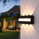Axyaa Black LED Wall Light - Modern Indoor Outdoor Waterproof Sconce
