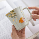Axyaa Osmanthus Goldfish Song Lan Ceramic Coffee Teacup Office Water Bottle