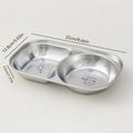Axyaa Mini Stainless Steel Divided Children's Dinner Plate - Cute & Durable