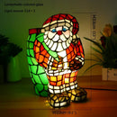 Axyaa Bear Table Lamp Stained Glass Decoration for Living Room Bedroom Children's Room