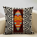 Axyaa Geometric Sofa Cushion Cover 45x45cm Linen Double-sided Print