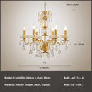 Axyaa Luxury Crystal Candle Chandelier Foyer Pendant Lights