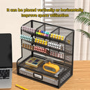 Axyaa Mesh Desktop Organizer - Multi-Functional Pen Holder & Storage Rack for School, Home, Office